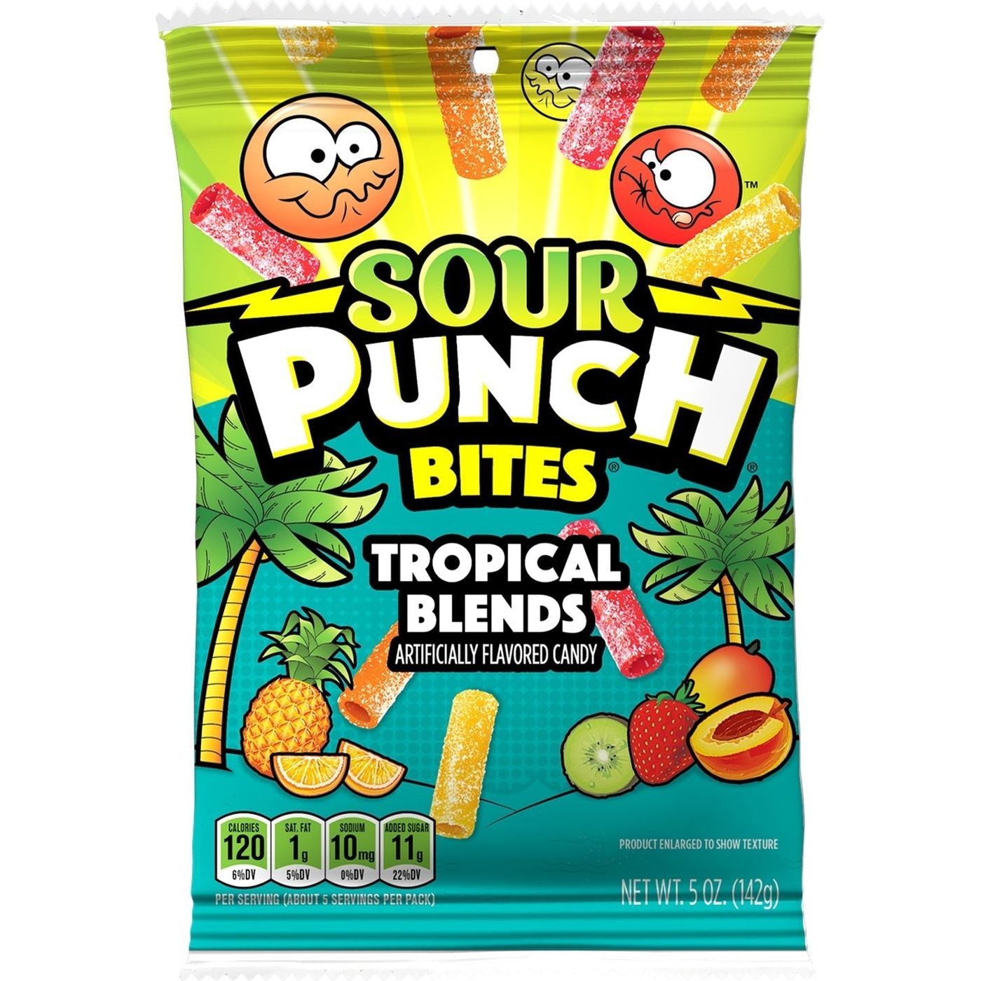 sour punch tropical bites 141gr
