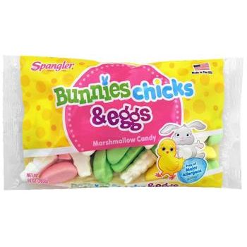 Spangler Marshmallow bunnies chicks & eggs 280gr