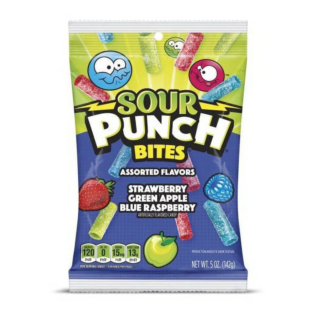 Sour Punch Bites Assorted Flavors 142gr