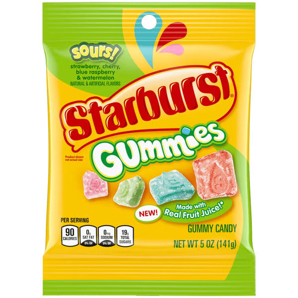 Starburst Gummies sours 140gr