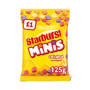 Starburst Minis Vegan Chews Sweets Pouch Bag 125g