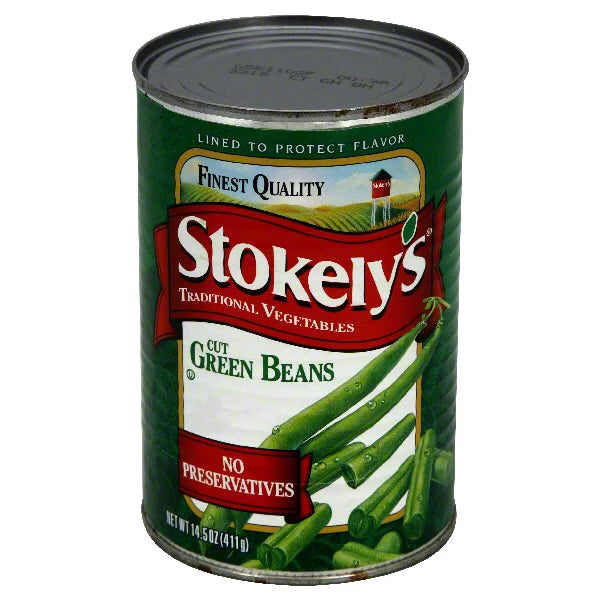 Stokely's cut green beans 411gr