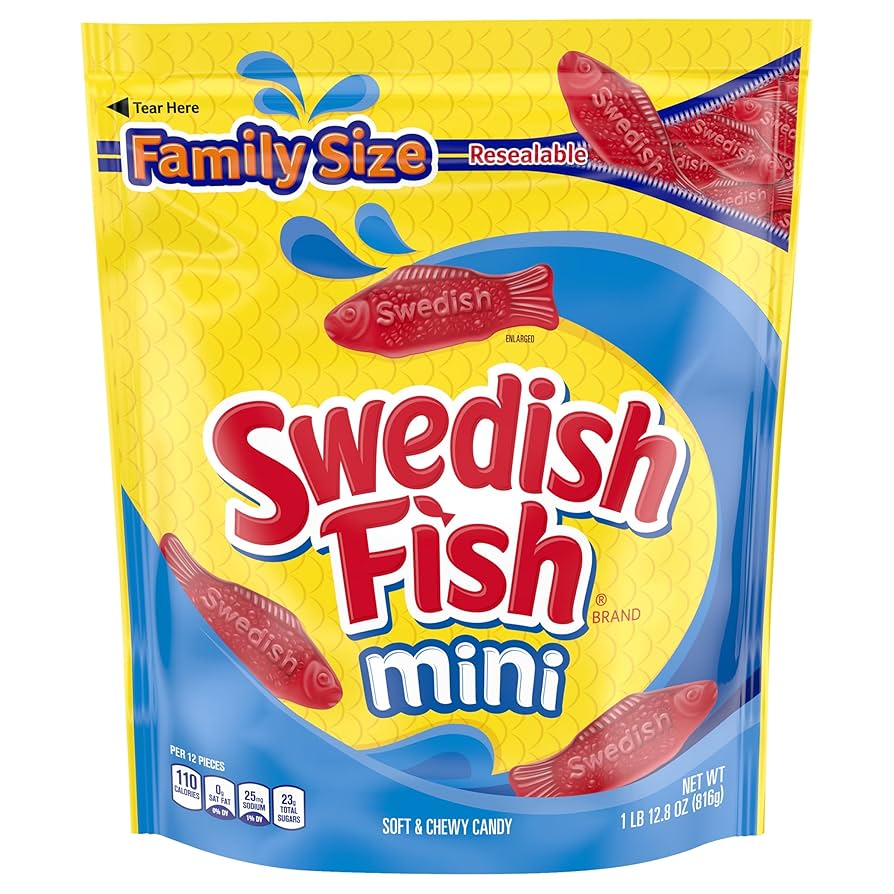 Swedish Fish Bag (Family size) 816gr