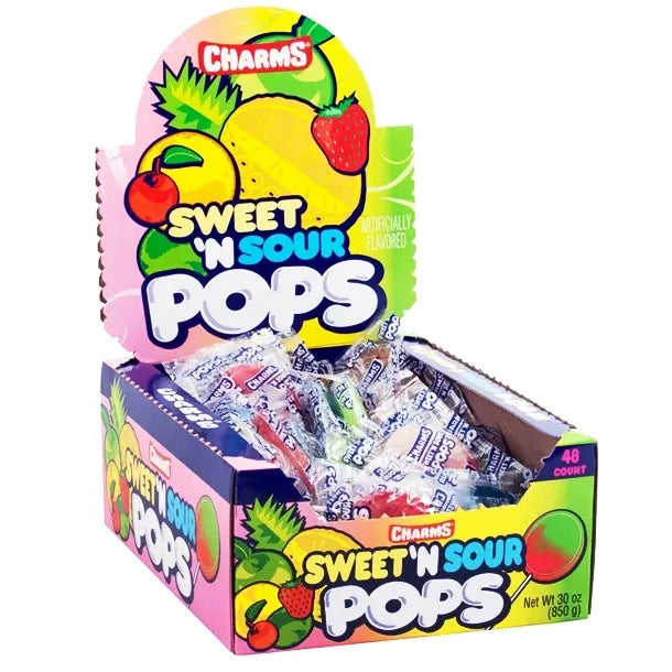 Charms Sweet & Sours Pops 48pcs