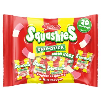 Swizzels Original Raspberry & Milk Flavour Drumstick Squashies 280g