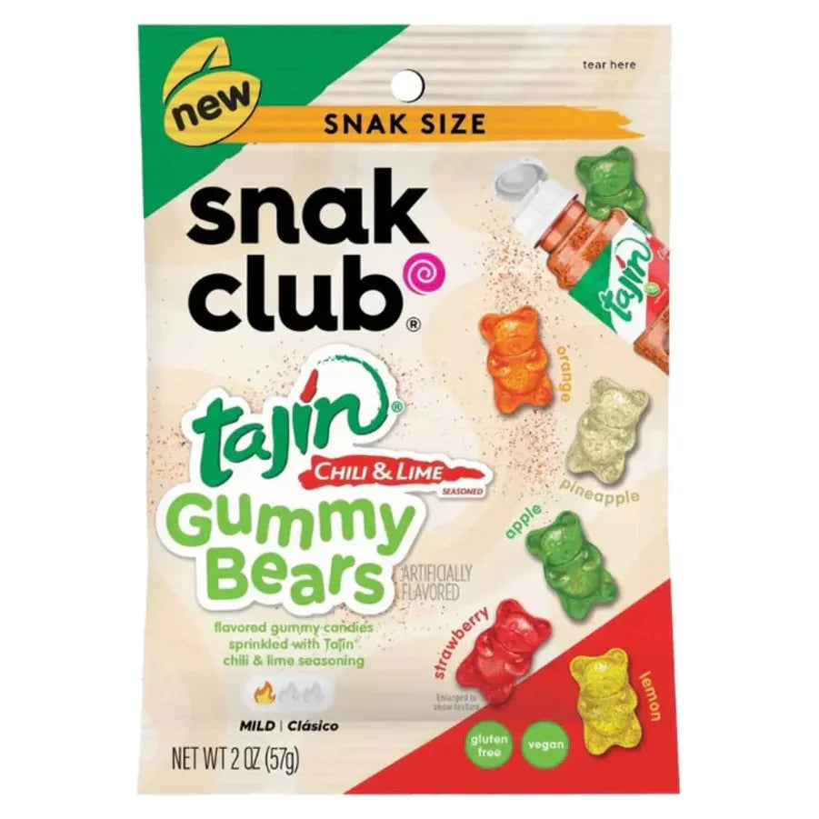 Snak Club Tajin Gummy bears 57gr