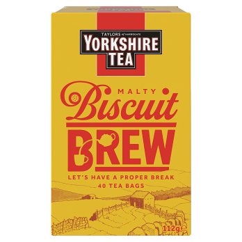 Taylors Yorkshire Tea Malty Biscuit Brew 40 Tea Bags 112g
