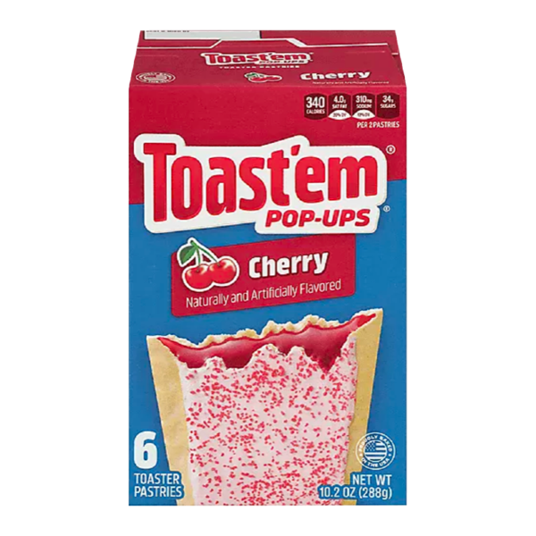 Toast'em pop ups Cherry 288gr (6pcs)