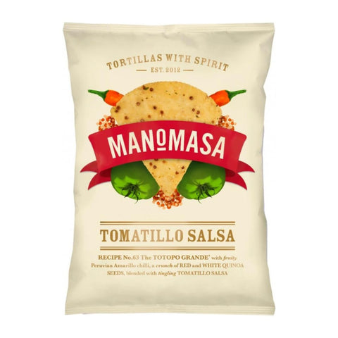 Manomasa Tomatillo Salsa Tortilla chips 140gr