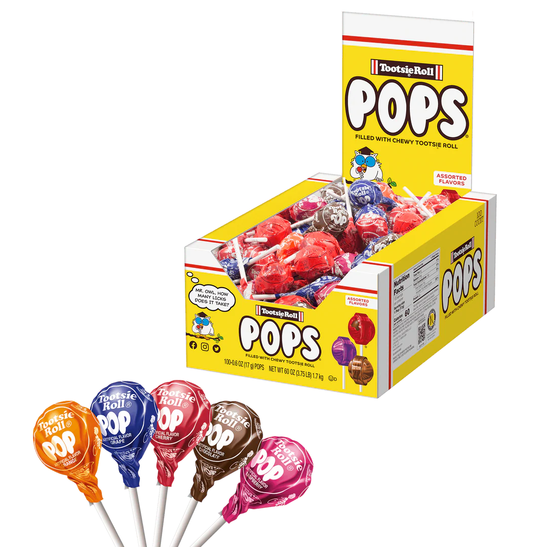 Tootsie Pop Box 100pcs Assorted