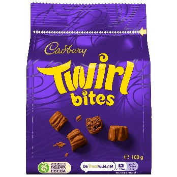Cadbury Twirl bites 100gr bag (large size)
