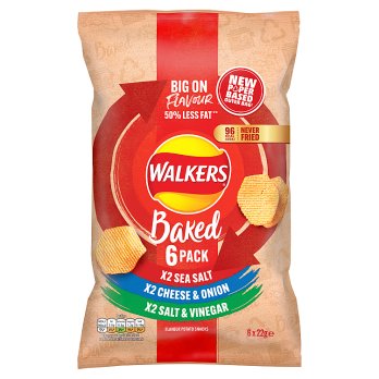 Walkers Baked Variety 6pk (6x22gr)