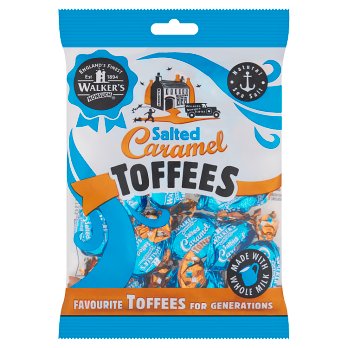 walkers salted caramel toffee 150gr