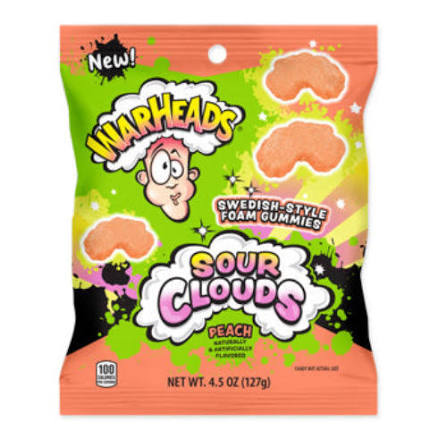 Warheads Sour Clouds Peach 85gr