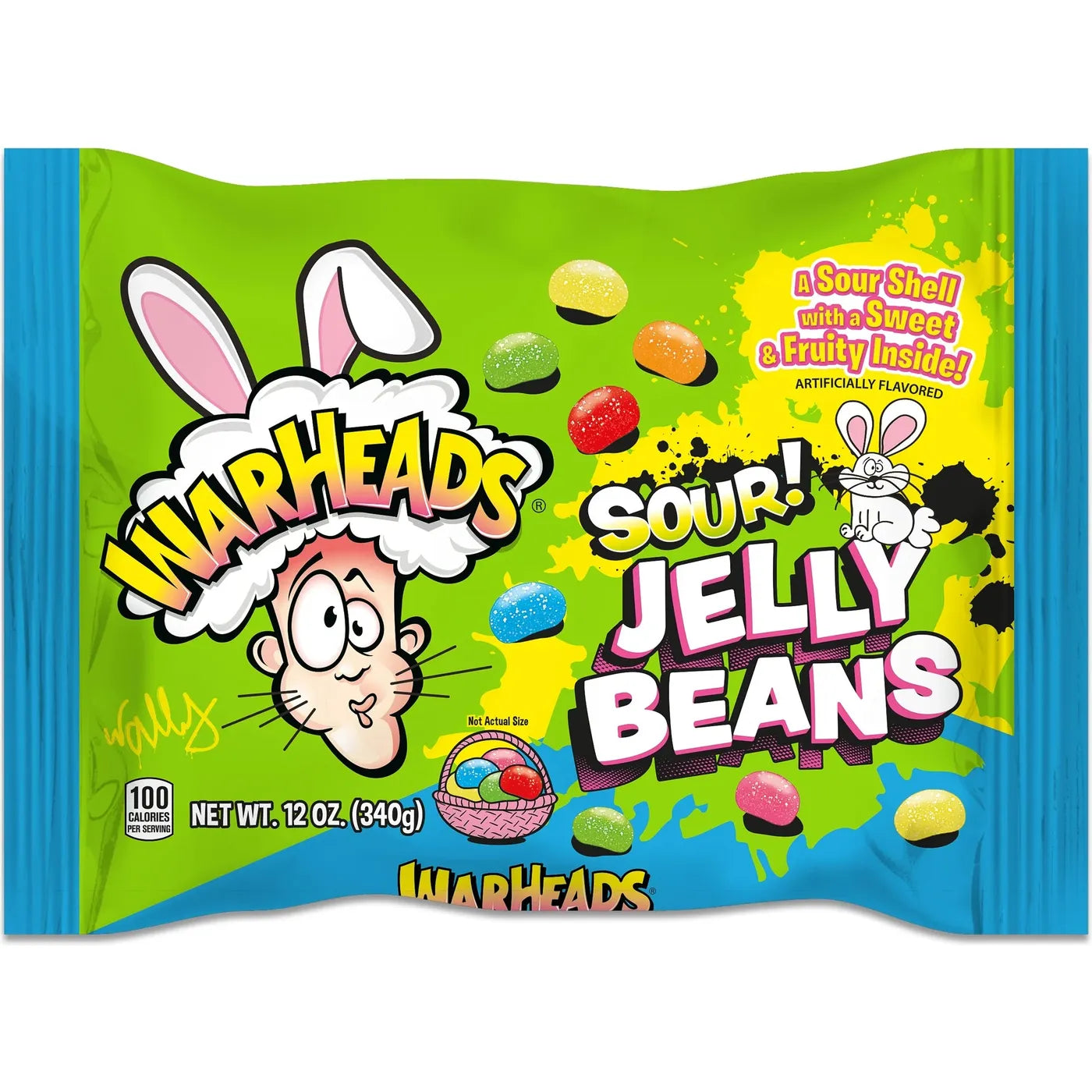Warheads Sour Jelly Beans 280gr (large bag)