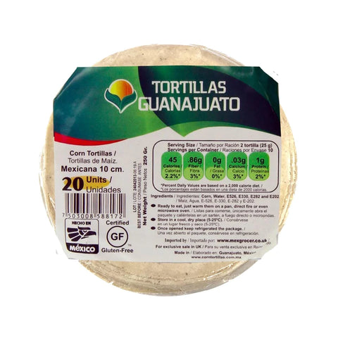 Tortillas Guana Corn 10cm Dia (500gr) 20pcs