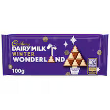 cadbury winter wonderland dairy milk chocolate 100gr