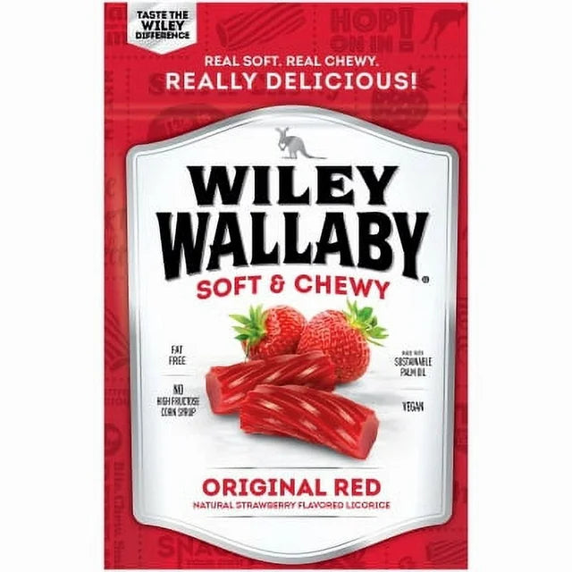 Wiley Wallaby Classic red Licorice 280gr