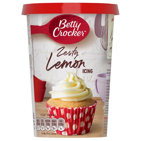 Betty Crocker Zesty Lemon Icing 400gr (UK)