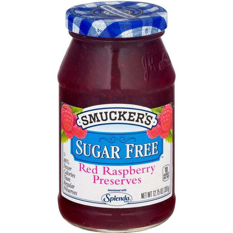 Smuckers Sugar Free Red Raspberry Preserves 361gr