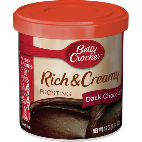 betty crocker frosting dark chocolate 450gr