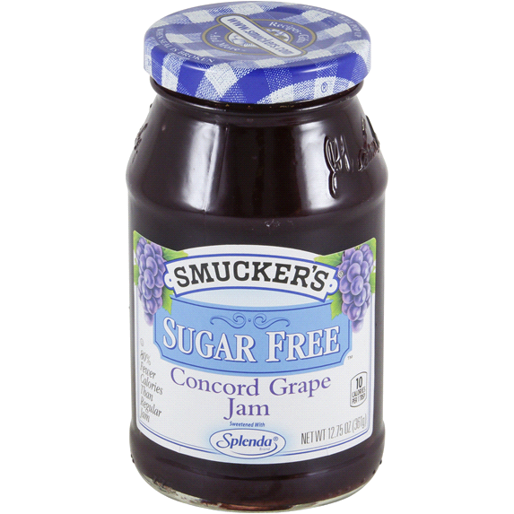 smuckers sugar free concord grape jam 360gr