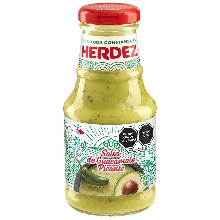 herdez salsa guacamole picante 240gr