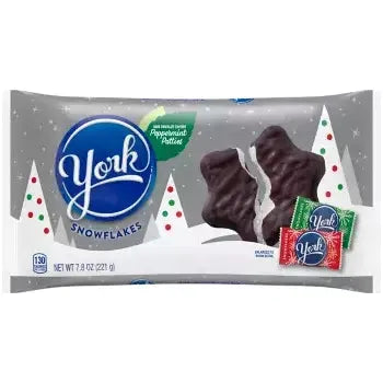 Hershey York Dark Chocolate Peppermint Snowflakes 272gr (large size bag)