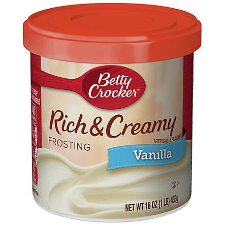 betty crocker frosting vanilla 454gr
