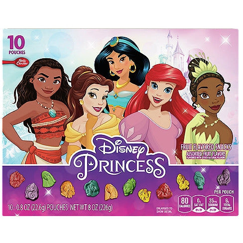 Betty Crocker Disney Princess Fruits Snacks 226gr (10 x 22gr bags)