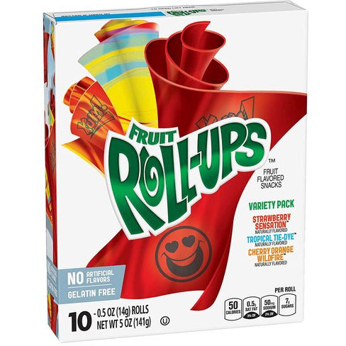 Betty Crocker Fruit Roll Up Variety 10pcs (141gr)