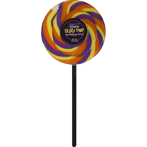 Spinning Dizzy Pop Strawberry Candy 85gr (Purple Color)