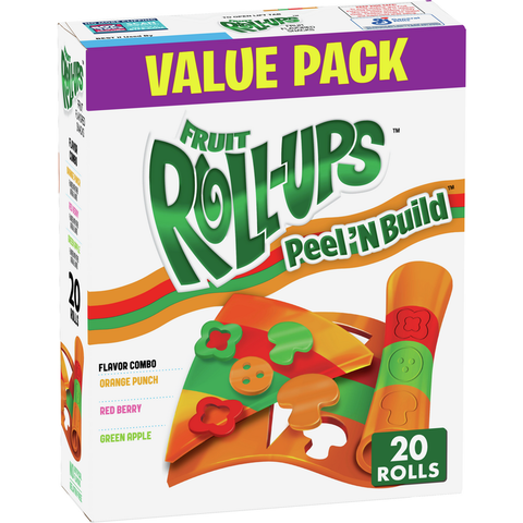 Betty Crocker Fruit Roll up Pizza Peel & Build (20 rolls) 283gr value pack!