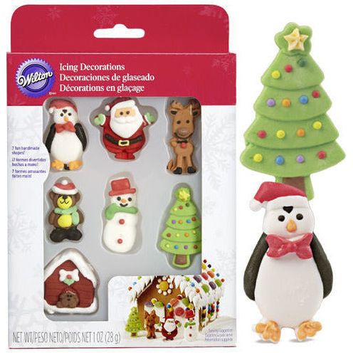 Wilton Santa Family Icing Deco