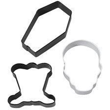 Wilton 3pcs Halloween skeleton cookie cutter set