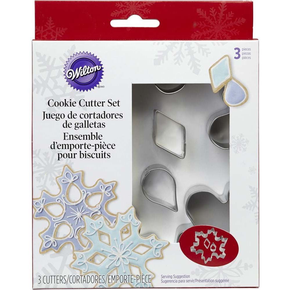 Wilton Cookie Cutter Set Snowflake 3pcs