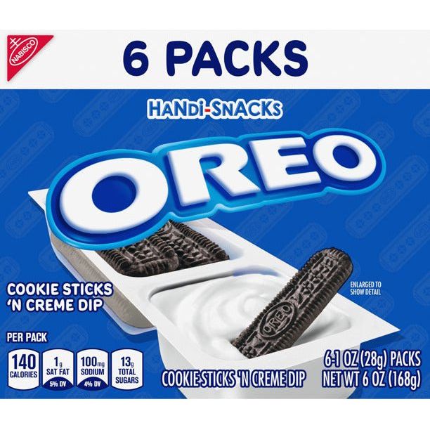 Nabisco Oreo & Creme Handi Snacks 168gr (6pks)