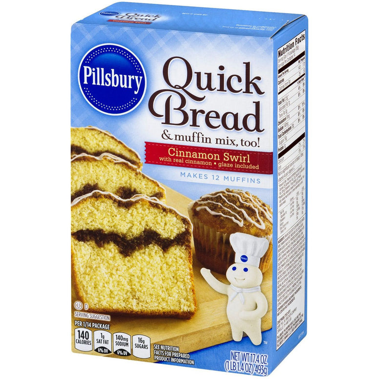 Pillsbury Cinnamon Swirl Quick Bread 453gr (exp. 9th december 2023)