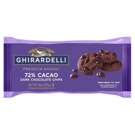 Ghirardelli 72% dark chocolate chips 280gr