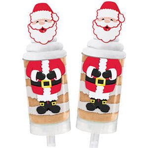 Wilton SANTA TREAT POP DECORATING KIT (Stickers only)