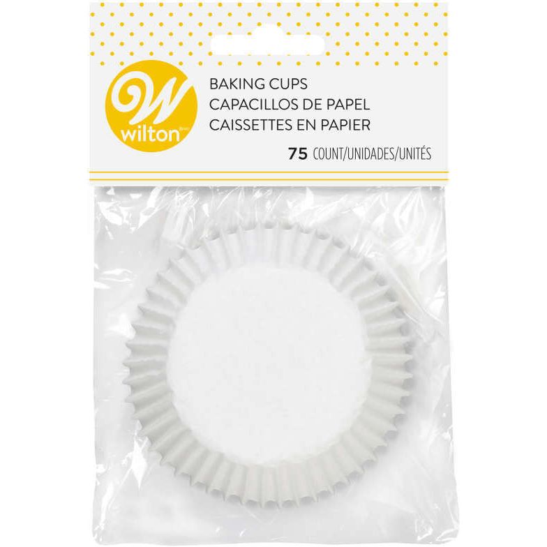 Wilton Baking Cups White 75pcs