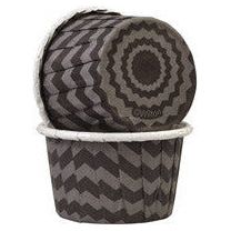 Wilton Black Chevron mini Nut Cup 24 packs