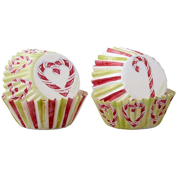 wilton CANDY CANE MINI CUPCAKE LINERS 100pcs