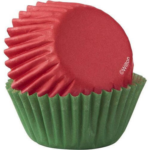 Wilton Red & Green Mini Baking Cup 100ct