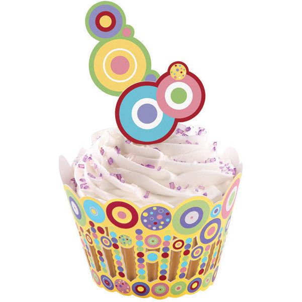 Wilton Sweet Dots Cupcake Wraps'n Pix