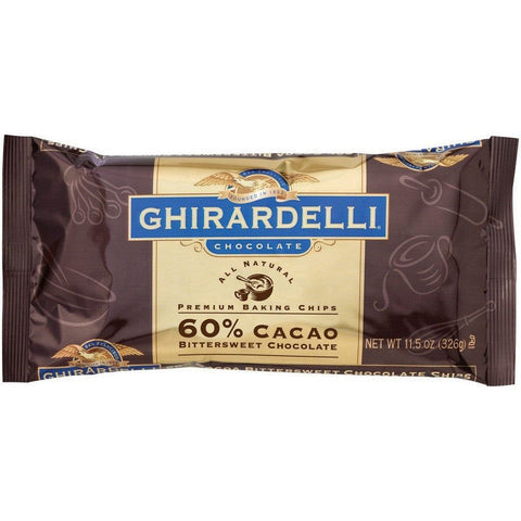Ghirardelli 60% Cacao Bitter Sweet Chips (280 gr)