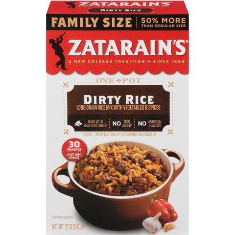Zatarain's Dirty Rice Mix Family Size 340gr
