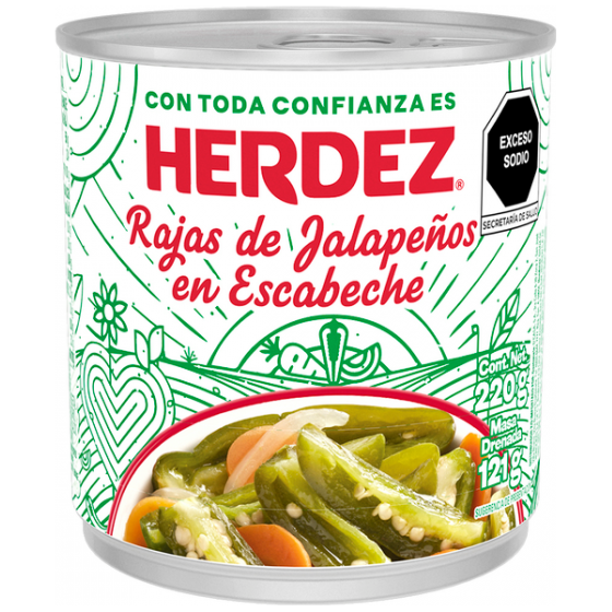 Herdez Rajas de Jalapeno 220gr