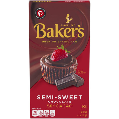 Baker's Semi Sweet Baking Bar 113gr