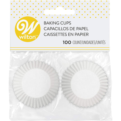Wilton Baking Cup White Mini 100pcs